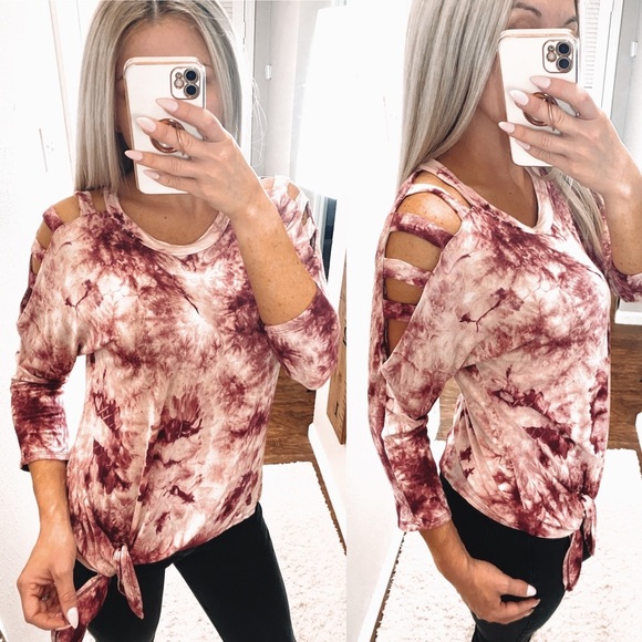 Trendy Tie Dye B.L.U.E. Top size Petite Large - Picture 11 of 11